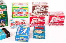 COLLECTION OF BOXED BASEBALL CARDS - LOT OF 13