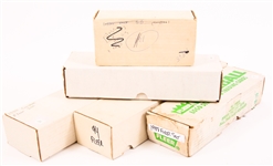 BOXES OF 1984-1995 FLEER BASEBALL CARDS - LOT OF 5