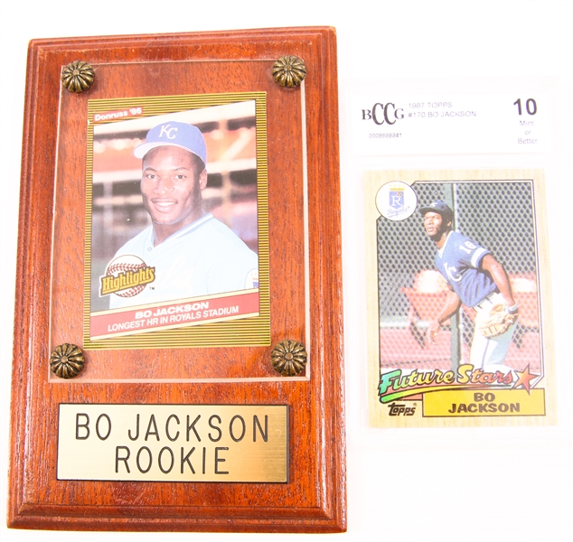 1980S BO JACKSON BASEBALL CARDS - LOT OF 2