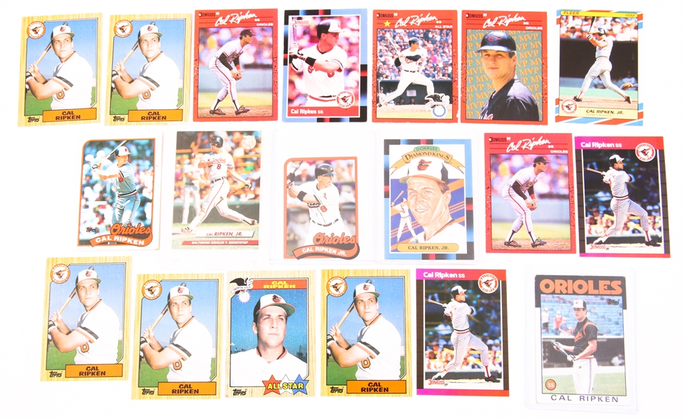 CAL RIPKEN JR. BASEBALL CARDS - LOT OF 19