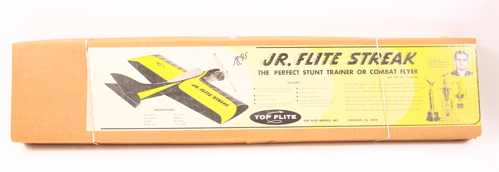 TOP FLITE JR. FLITE STREAK MODEL PLANE