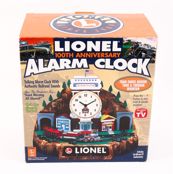 LIONEL 100TH ANNIVERSARY ALARM CLOCK