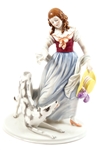 ROSENTHAL PORCELAIN WOMAN WITH DOG