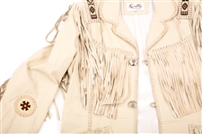 MEN'S SCULLY TAN FRINGE LEATHER JACKET