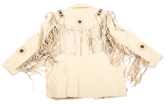 MEN'S SCULLY TAN FRINGE LEATHER JACKET