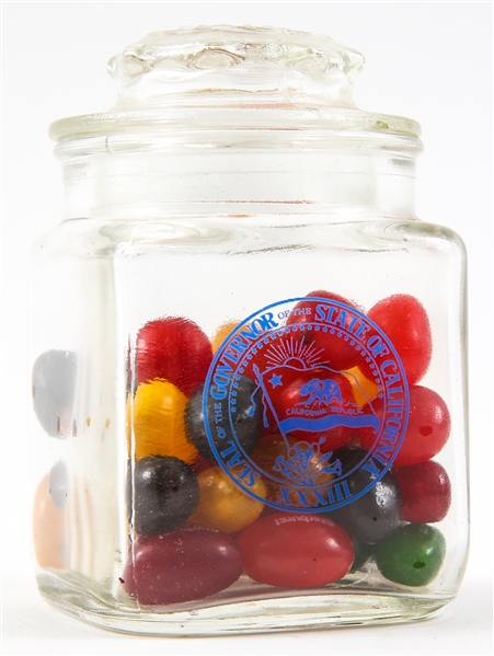 RONALD REAGAN CALIFORNIA GOVERNOR JELLY BEAN JAR