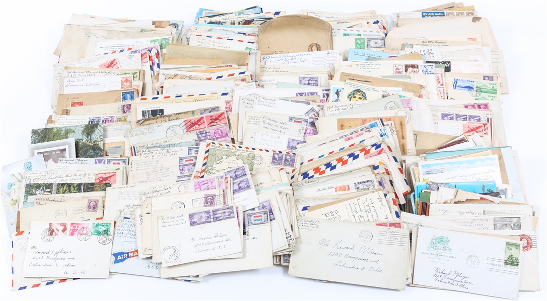 LETTERS, POSTCARDS, FIRST DAY ISSUE ENVELOPES