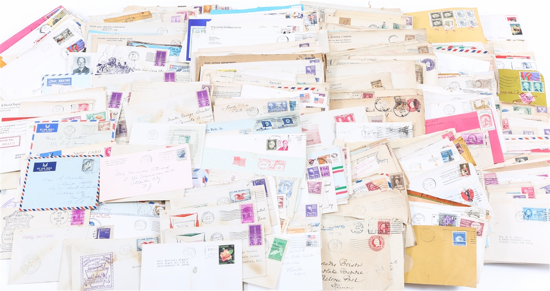 EARLY 20TH CENTURY MAILED ENVELOPES AND EPHEMERA