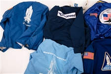 MEN'S JACKETS WITH NASA PATCHES, HELMET - LOT OF 5