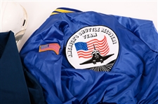 MEN'S JACKETS WITH NASA PATCHES, HELMET - LOT OF 5