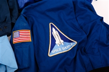 MEN'S JACKETS WITH NASA PATCHES, HELMET - LOT OF 5