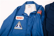 MEN'S JACKETS WITH NASA PATCHES, HELMET - LOT OF 5