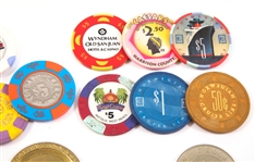 U.S. AND INTERNATIONAL GAMING TOKENS - LOT OF 23