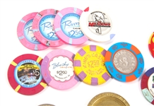 U.S. AND INTERNATIONAL GAMING TOKENS - LOT OF 23