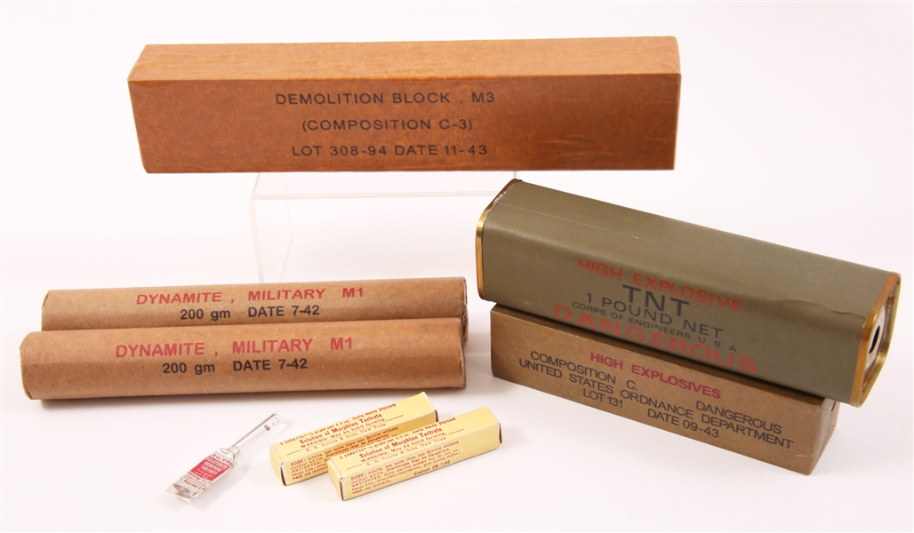 REPRODUCTION WWII DYNAMITE & DEMOLITION BLOCKS