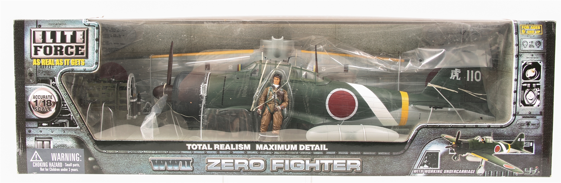 BLUE BOX TOYS ELITE FORCE WWII ZERO FIGHTER