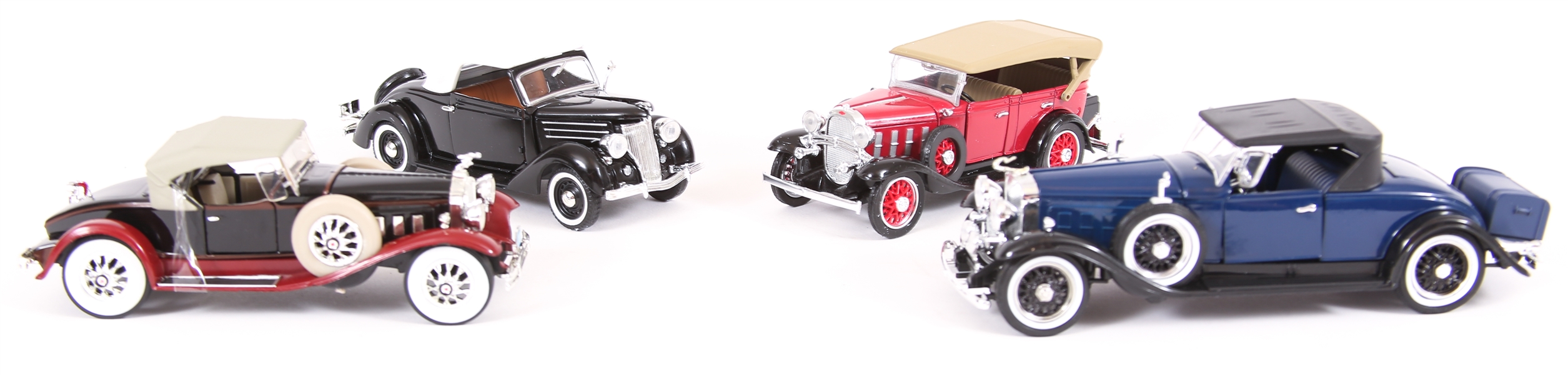 DIECAST MODEL CARS 1930-1936 - LOT OF 4