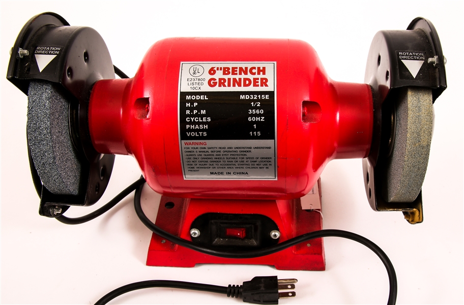 6" RED BENCH GRINDER - 115 VOLTS