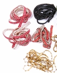 RHINESTONE RIBBON - LOT OF 24 STRANDS