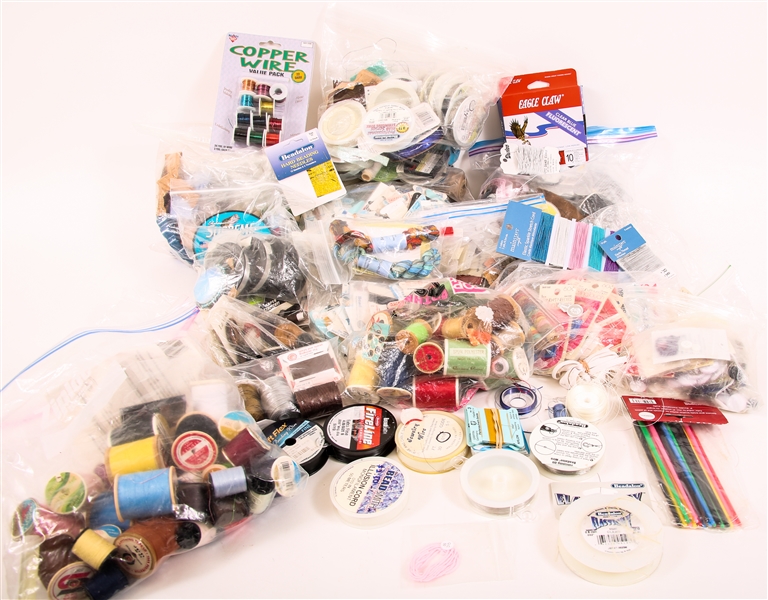 BEAD STRINGING MATERIALS - CORDS, THREADS & NEEDLES