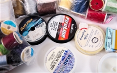 BEAD STRINGING MATERIALS - CORDS, THREADS & NEEDLES