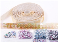 LOOSE RHINESTONES & SEQUIN RIBBON