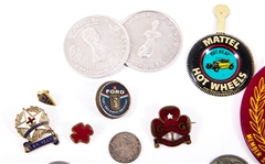 MISCELLANEOUS PINS, TOKENS - GIRL SCOUTS, NOVELTY & MORE