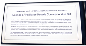 1971 DANBURY MINT AMERICA'S 1ST SPACE DECADE COMMEM SET