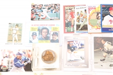 ESTATE COLLECTIBLES - RAZORS, SPORTING CARDS, TOKENS, & MORE