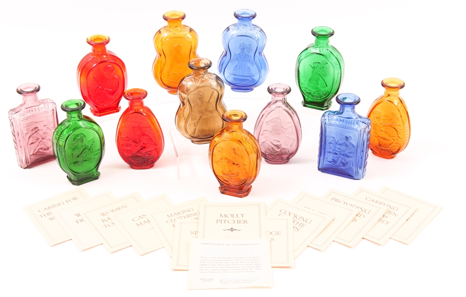 DAUGHTERS OF AMERICAN REVOLUTION COLONIAL BOTTLE COLLECTION