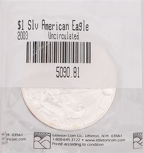 2000 & 2003 U.S. SILVER EAGLE 1 OZ COINS