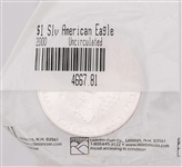 2000 & 2003 U.S. SILVER EAGLE 1 OZ COINS