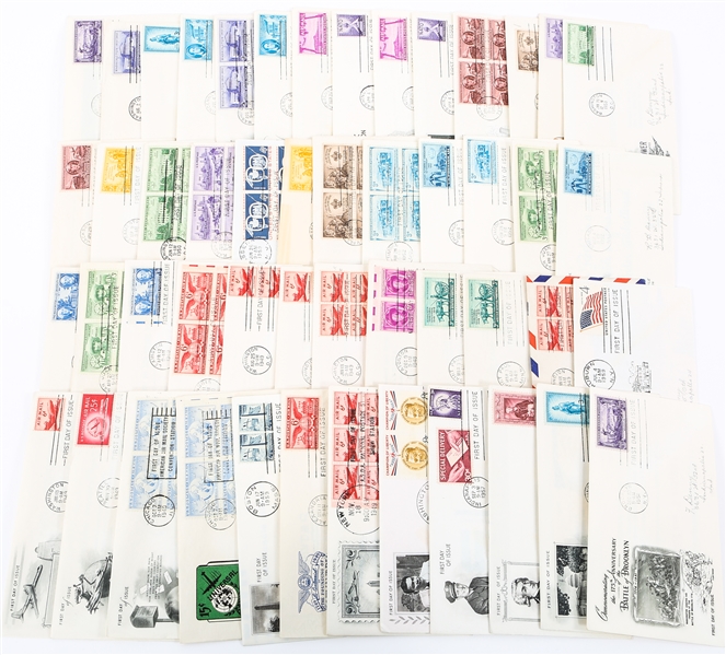 FIRST DAY ISSUE STAMP ENVELOPES - LOT OF 50