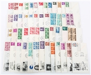 FIRST DAY ISSUE STAMP ENVELOPES - LOT OF 50