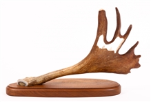 DON CONNORS CARVED CARIBOU ANTLER SCULPTURE 