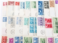 FIRST DAY ISSUE STAMP ENVELOPES - LOT OF 50