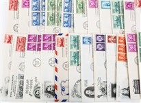 FIRST DAY ISSUE STAMP ENVELOPES - LOT OF 50