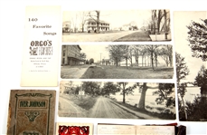 19TH & 20TH C. EPHEMERA, ADDRESS BOOK & SONG BOOKS