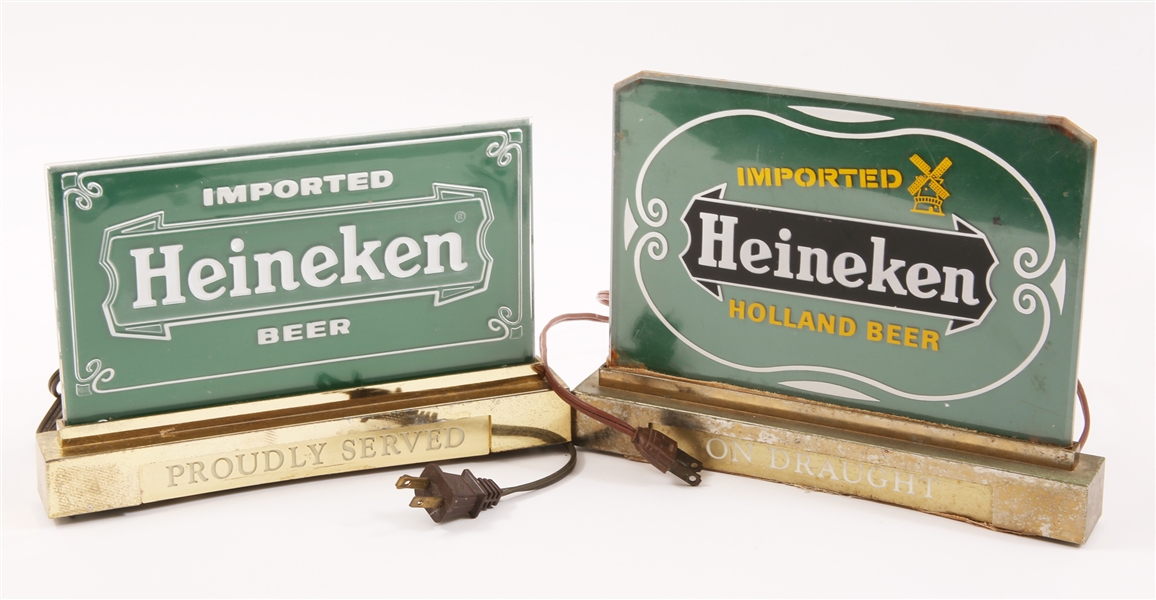 HEINEKEN BEER BAR LIGHTS - LOT OF 2 
