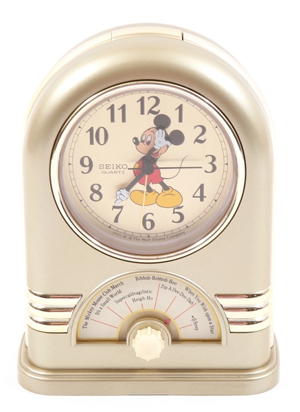 SEIKO DISNEY MICKEY MOUSE MUSICAL JUKEBOX ALARM CLOCK