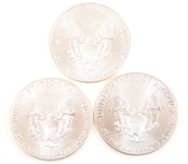 2013 U.S. 1 OZT SILVER EAGLE - LOT OF 3