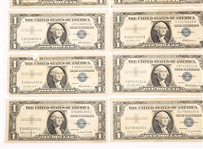 SERIES 1935 & 1957 US $1 SILVER CERTIFICATES - LOT OF 23
