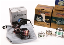 PFLUEGER FISHING REELS AND EXTRA SPOOLS - LOT OF 11