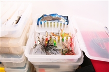 FISHING LURES AND TACKLE - LOT OF 14 BOXES