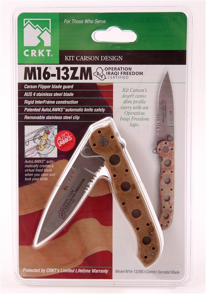 CRKT M16-13ZM OPERATION IRAQI FREEDOM KNIFE