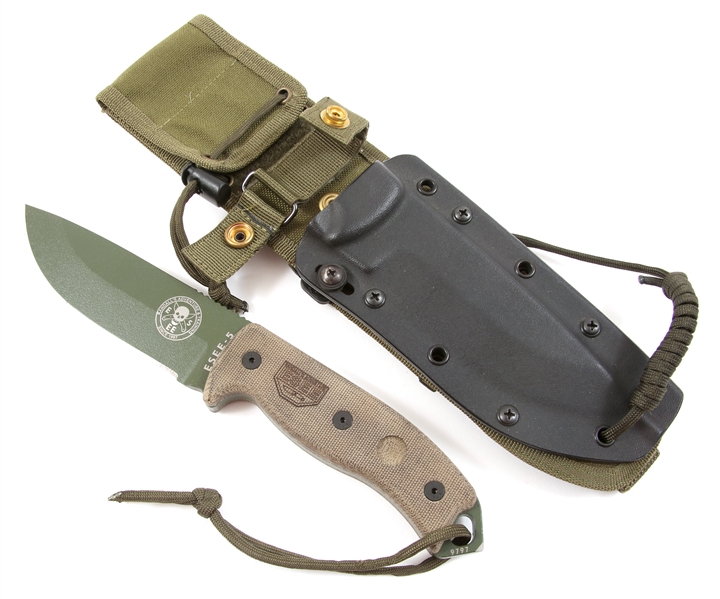 ESEE-5 OD GREEN FIXED BLADE SURVIVAL KNIFE