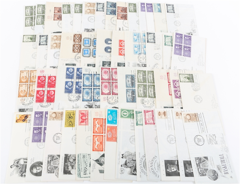 FIRST DAY ISSUE STAMP ENVELOPES - LOT OF 50
