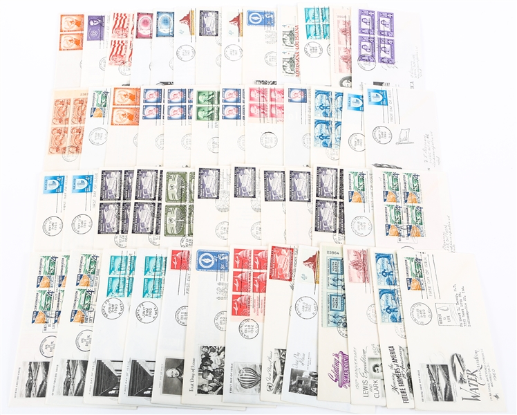 FIRST DAY ISSUE STAMP ENVELOPES - LOT OF 50
