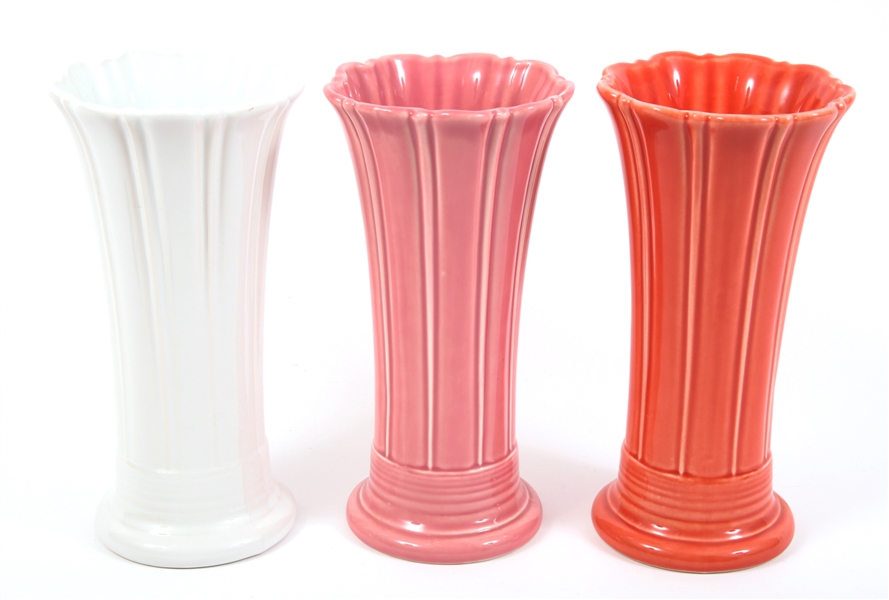 FIESTA VASES - LOT OF 3