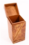 WOODEN TOBACCO LEAF BOX WITH CIGARETTE DRAWER 